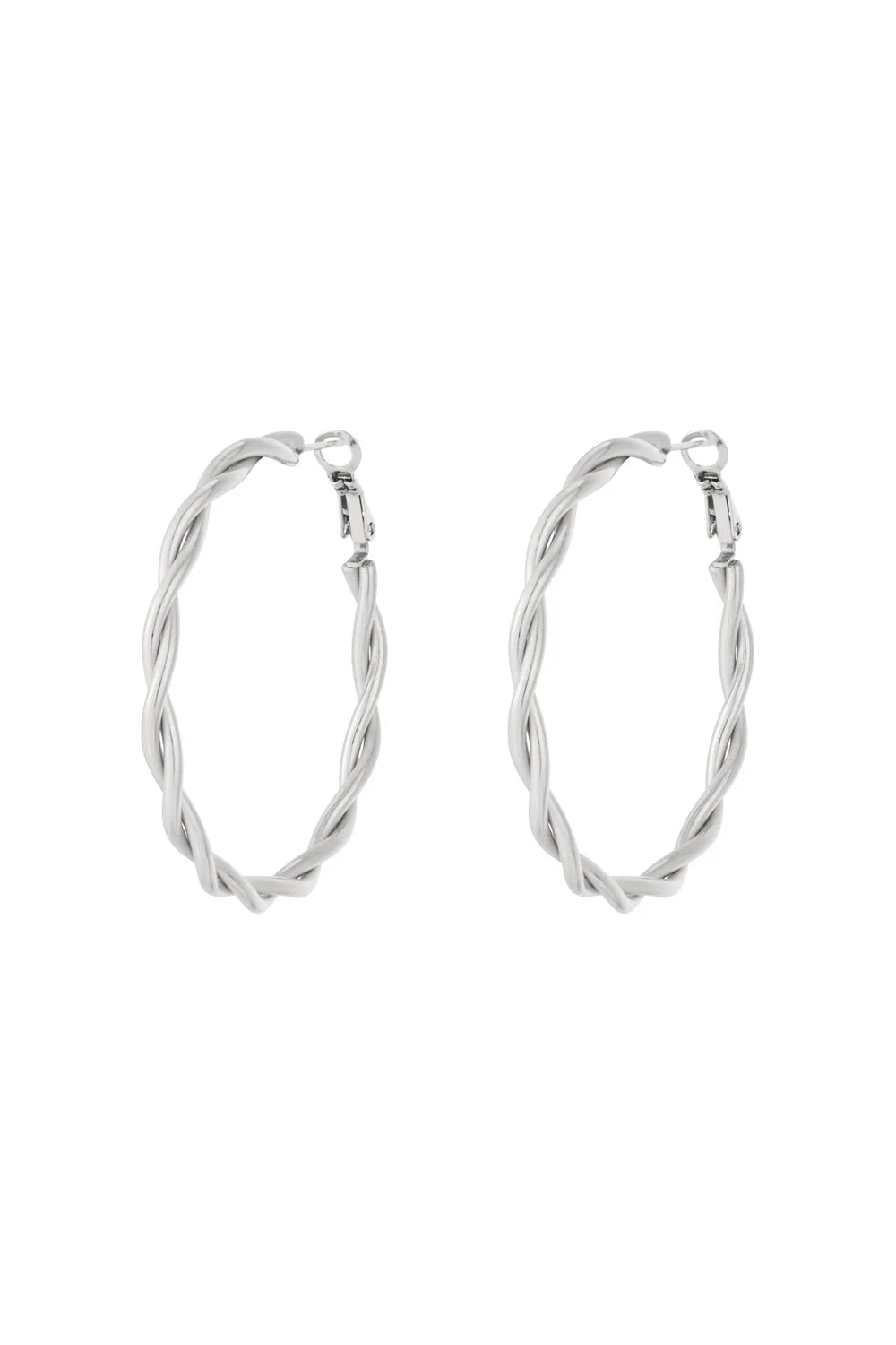 Twisted Hoop oorringen