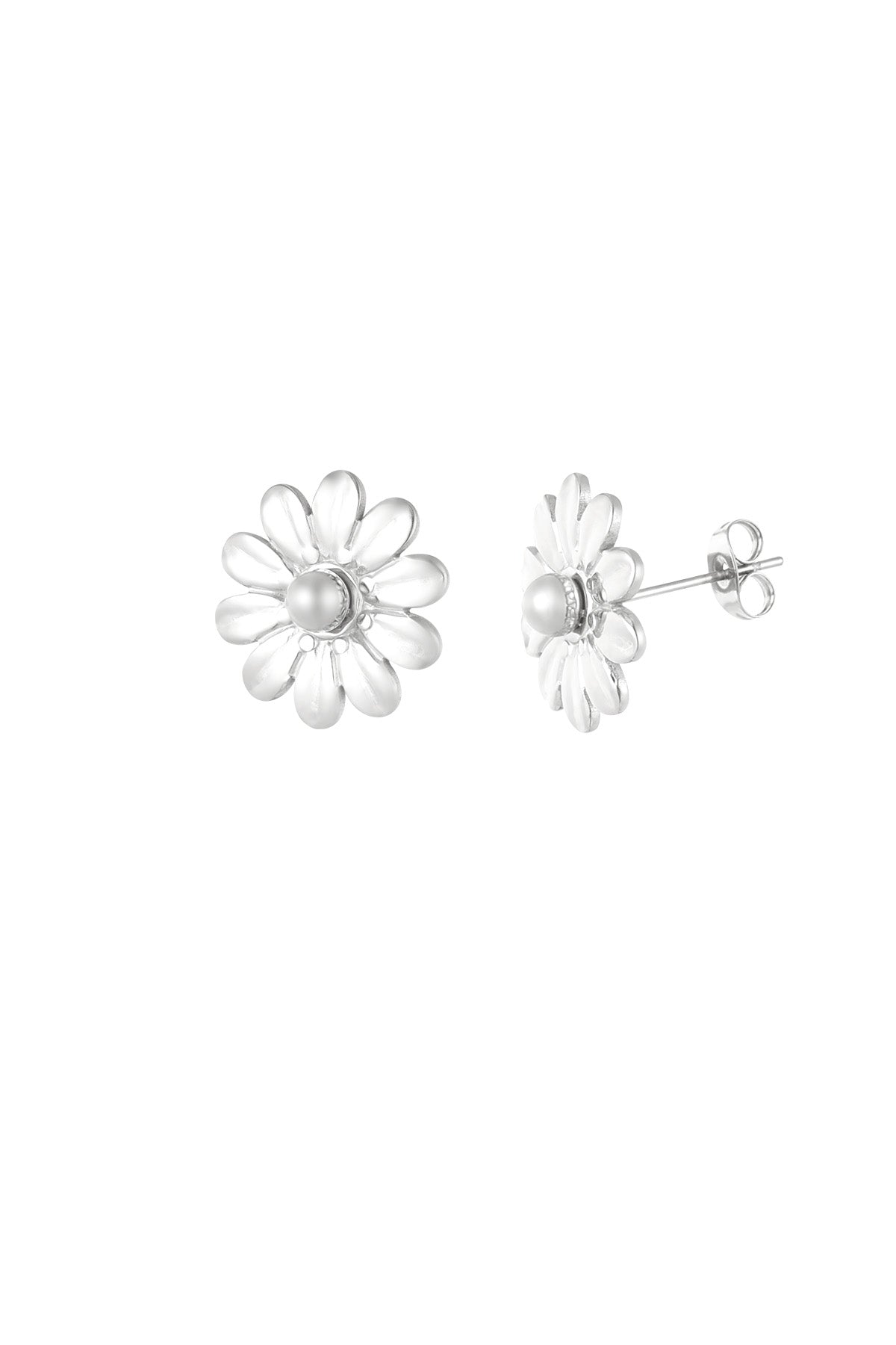 Blossom Dots oorbellen zilver - productfoto