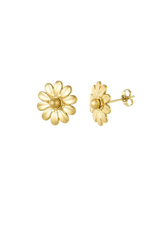 Blossom Dots oorbellen goud - productfoto