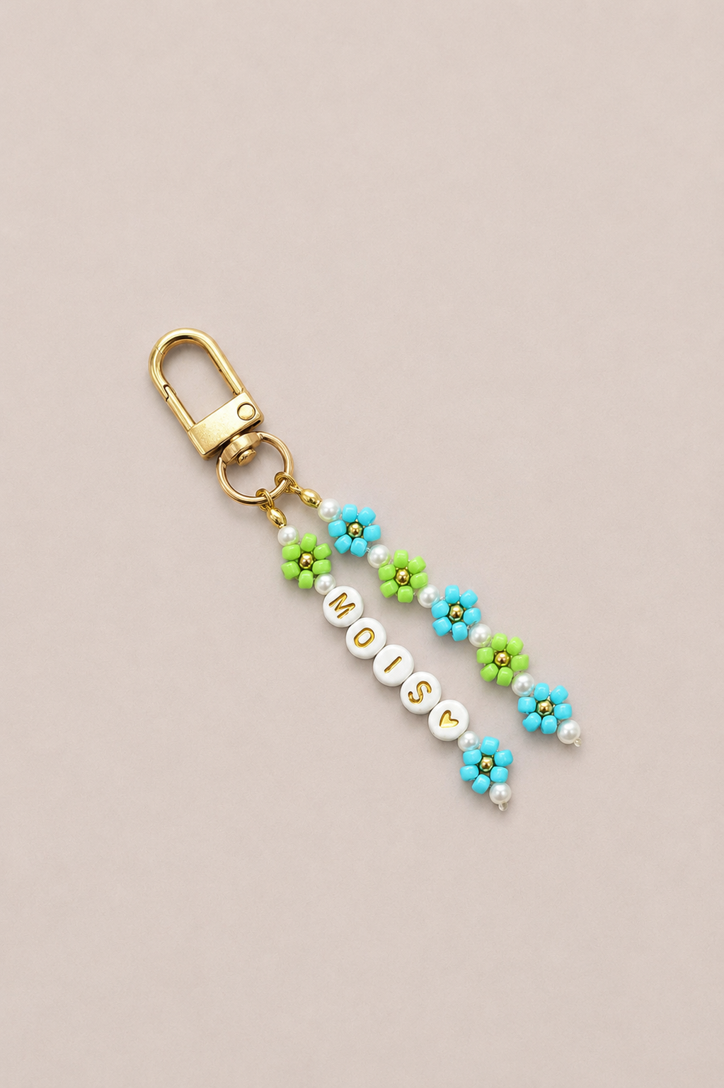 Daisy sleutelhanger - Handmade