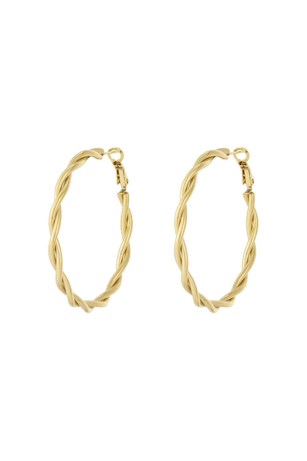 Twisted Hoop oorringen