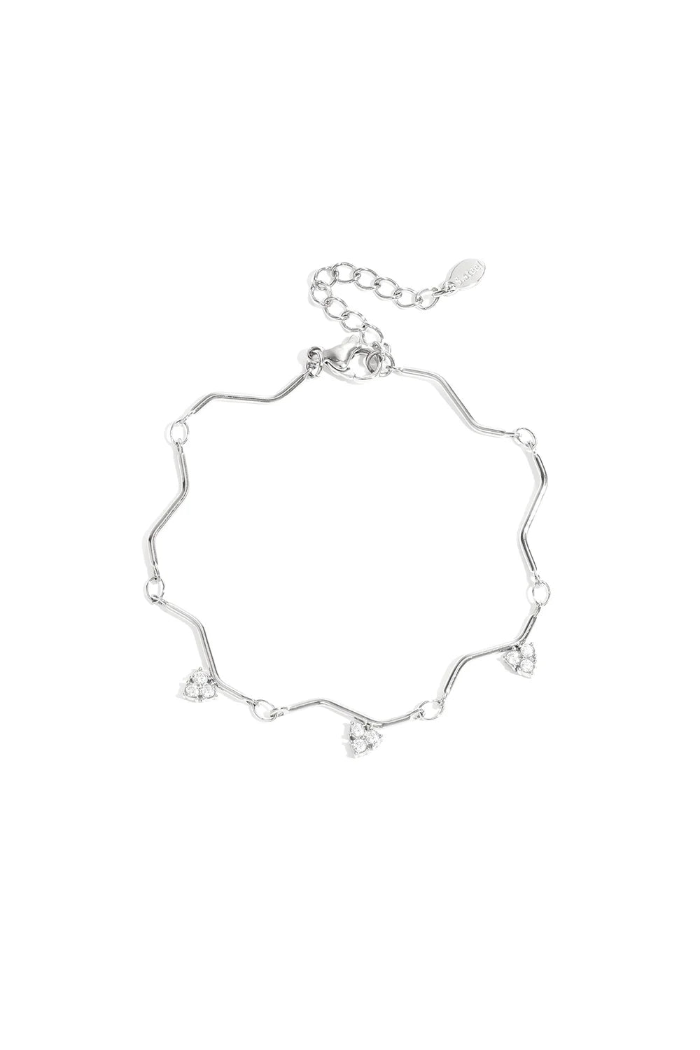 Zigzag Armband met Strass Steentjes