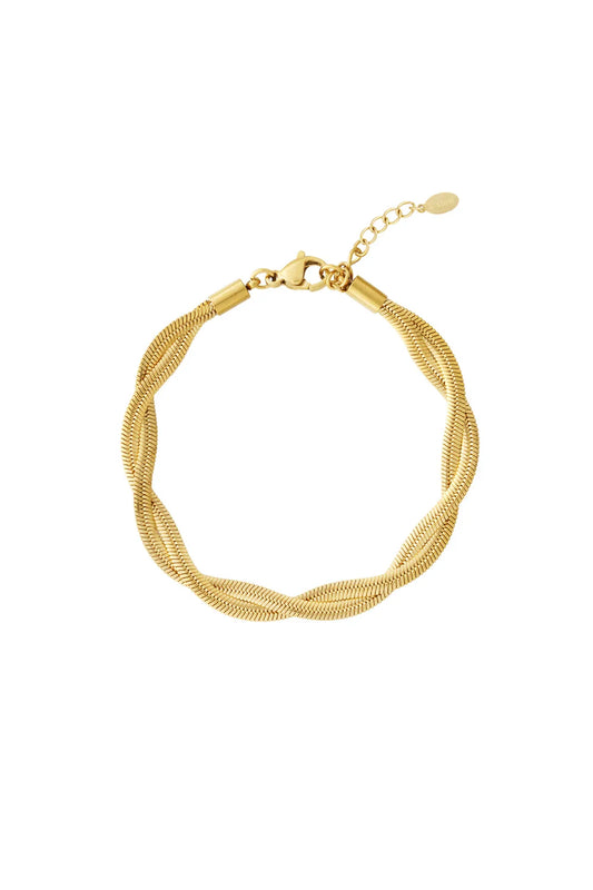 Gevlochten Schakelarmband