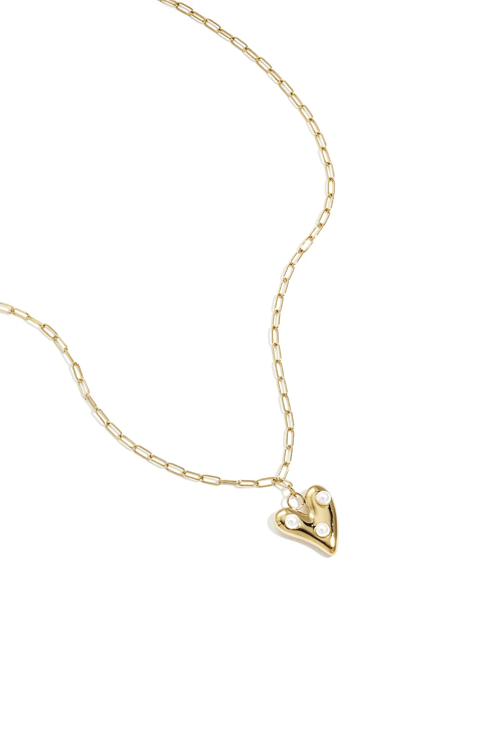 Pearl Heart ketting goud - productfoto